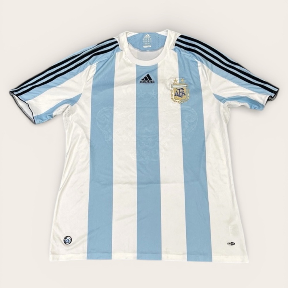 2007/2009 ARGENTINA TEAM HOME SOCCER JERSEY FOOTBALL SHIRT ADIDAS SIZE XL MENS